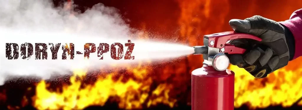 Doryn PPOŻ usługi przeciwpożarowe., baner promocyjny